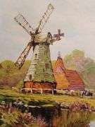 Pastoral scene with Windmill by Jean