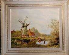 Pastoral scene with Windmill by Jean