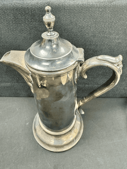 Vintage Tall Silver-Plated Teapot