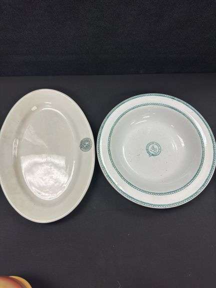 King George the Fifth Seamen's Institute Plate and Newfoundland Coastal S.S. Co. Plate