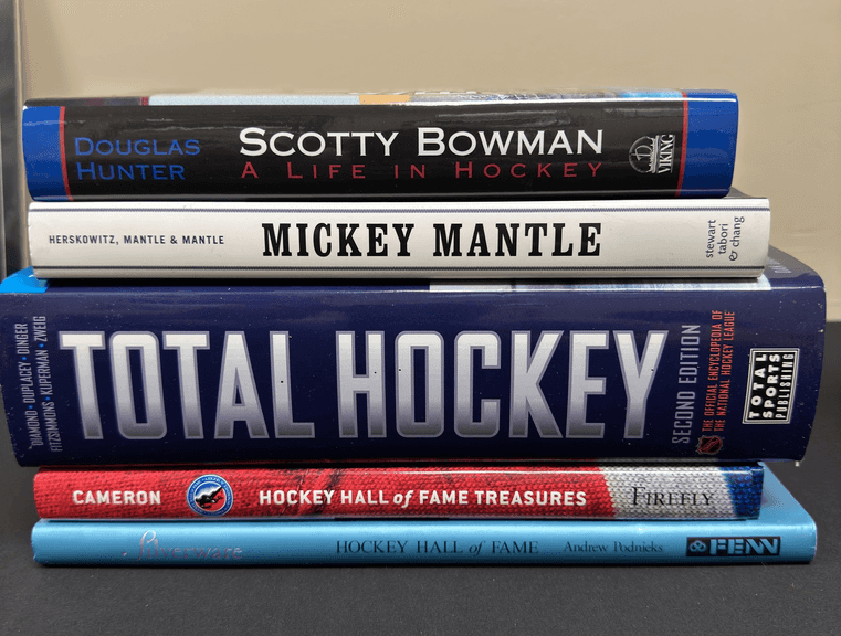 Hockey and Baseball Books