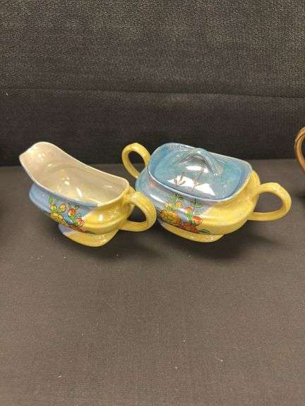 Made in Japan Hand-Painted Milk Jug and Sugar Bowl