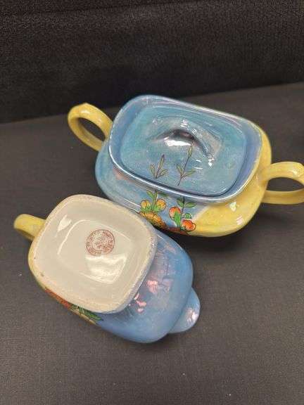 Made in Japan Hand-Painted Milk Jug and Sugar Bowl