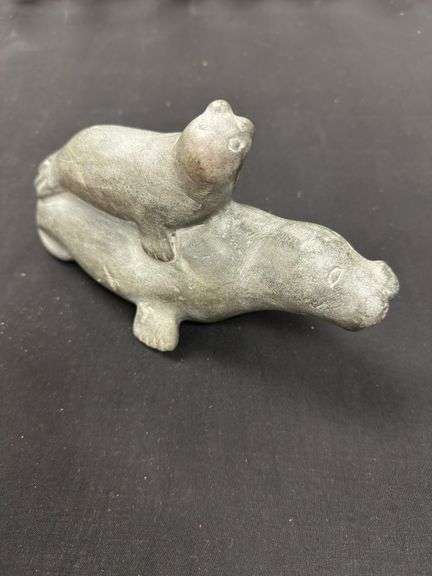 Seal and Pup by Unknown Artist (Signed in Syllabics)