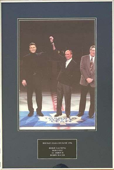 Framed Photo from Bob's HOF Induction Ceremony