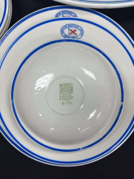 Assortment of 'Red Cross Line' Dinnerware