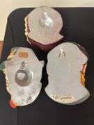 Three (3) Vintage Chalkware Bossons Heads