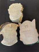 Three (3) Vintage Chalkware Bossons Heads