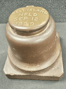 1929 Bell Island Brass Ink Well