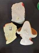 Three (3) Vintage Chalkware Bossons Heads