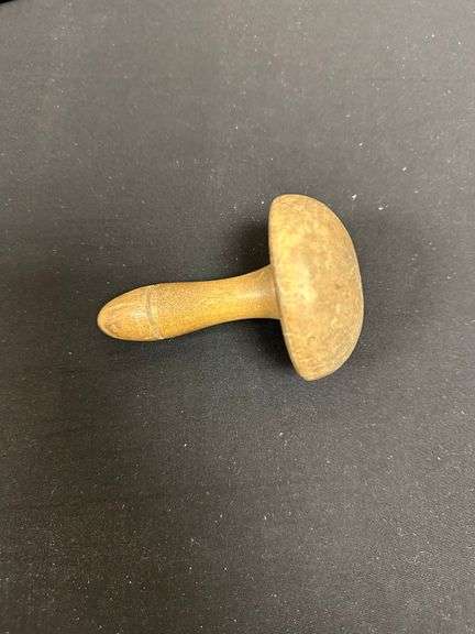 Canadian Women’s Army Corps Cap and Wood Spinning Top