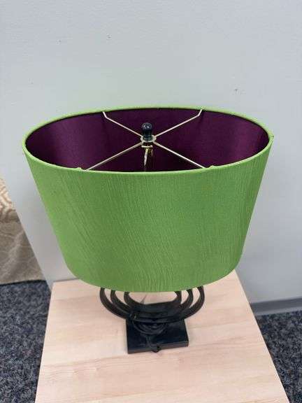 Table Lamp with Green Shade