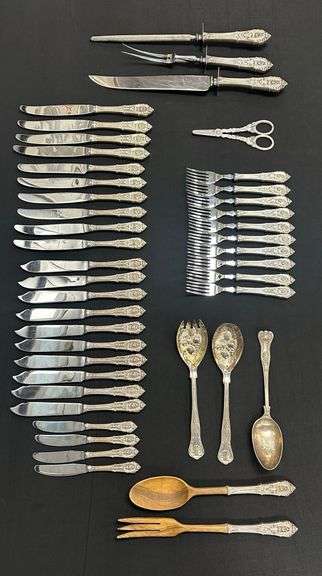 43 Piece Silverware Set