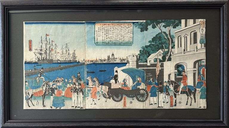 Utagawa Yoshitora (1836-1880) - 'The Port of London, England'