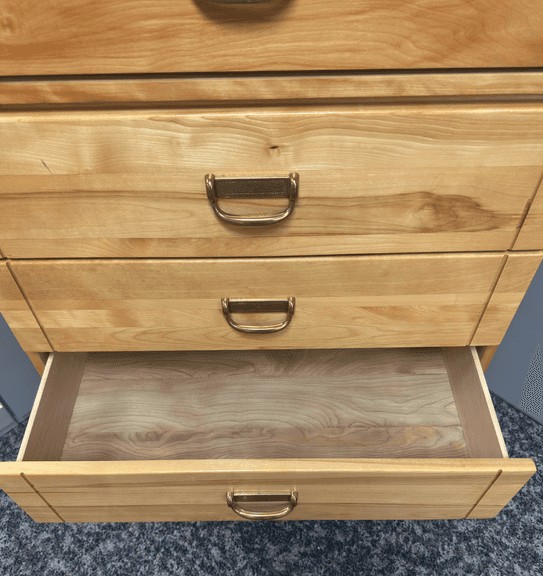 Five Drawer Hardwood Bureau