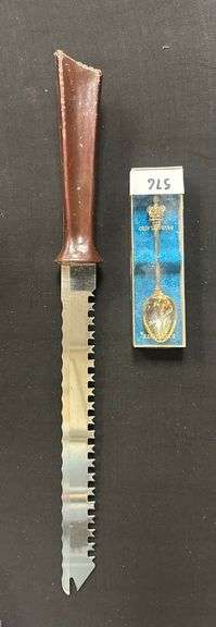 Bread Knife with Decorative Spoon
