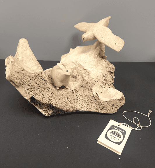 Rabbit and Owl Carving