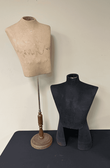 Two Vintage Mannequins with Stand