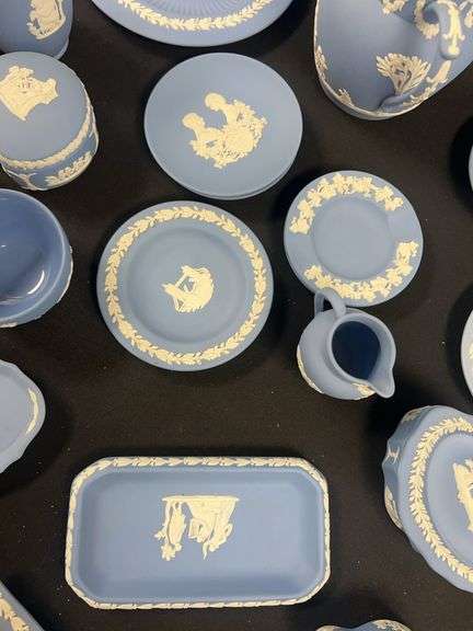 24 Piece Wedgwood Blue Jasperware Set
