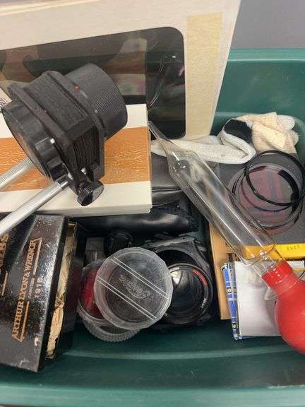 Box Lot of Camera and Lighting Equipment