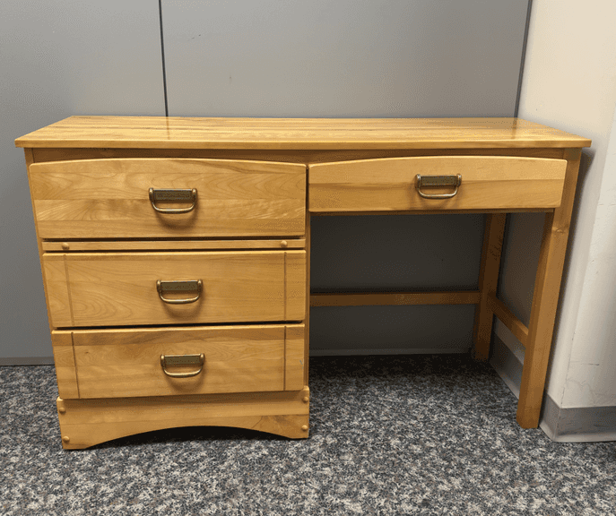 Hardwood Single Pedestal Student's Desk