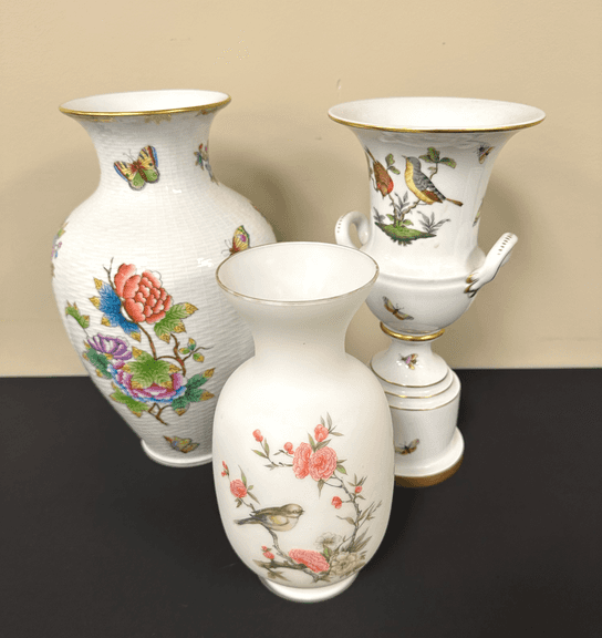 Three Painted Vases