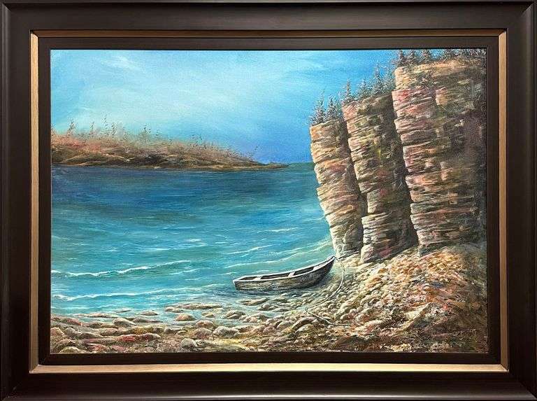 'Craggy Rocks of Fundy' by Rosemary Armstrong