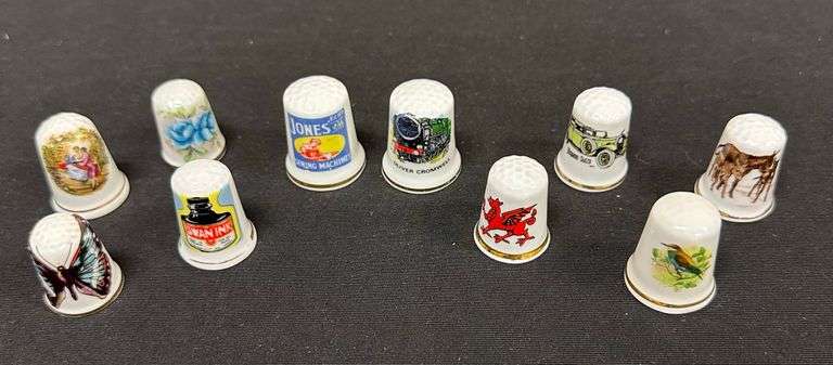 Collection of Porcelain Thimbles