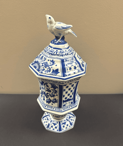 Boch - Delfts Blue Covered Urn