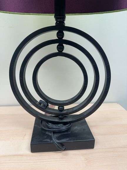 Table Lamp with Green Shade