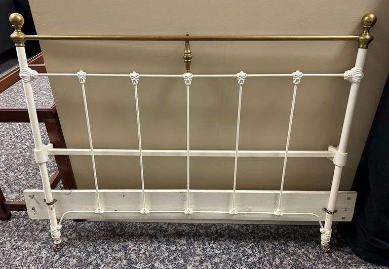 Antique Wrought Iron Headboard