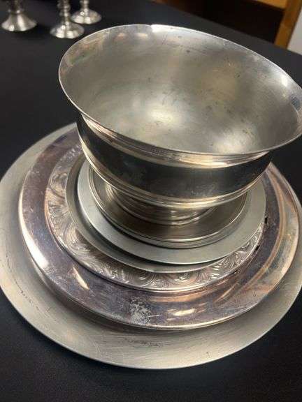 Misc. Copper and Pewter Serving Dishes