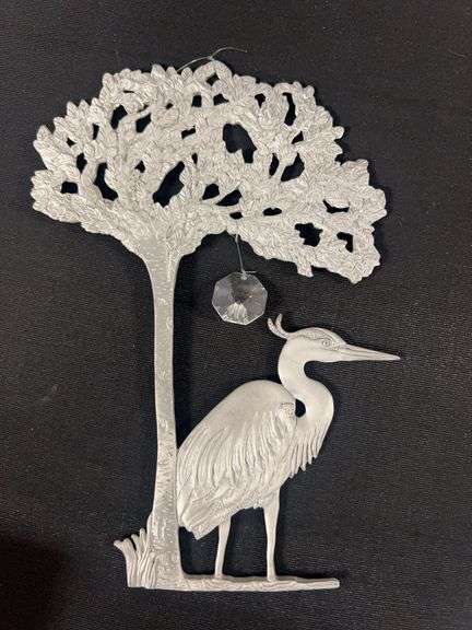 Pewter Stork Ornament