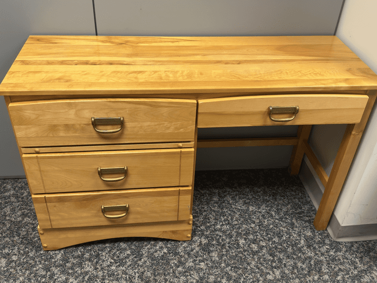 Hardwood Single Pedestal Student's Desk