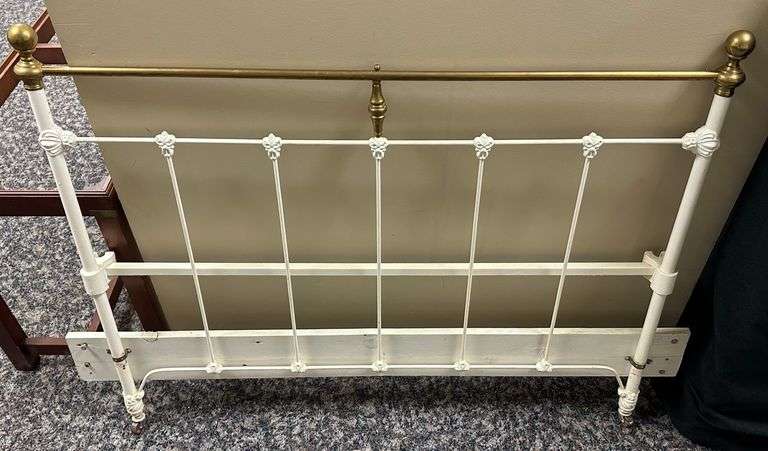 Antique Wrought Iron Headboard
