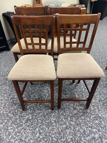 Set of 4 Upholstered Chairs
