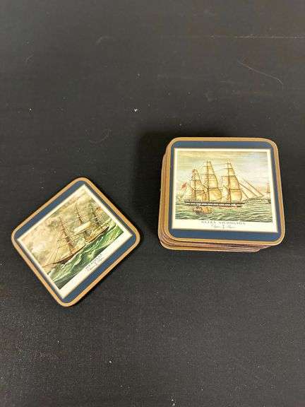 Sail Boat Placemat and Coaster Set