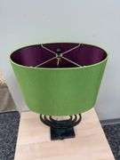 Table Lamp with Green Shade