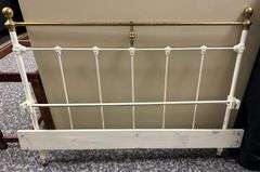 Antique Wrought Iron Headboard