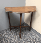Scolloped Edge Demi Lune Table