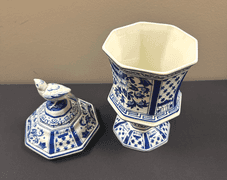 Boch - Delfts Blue Covered Urn