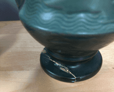 Set of Roseville Freesia Double Handle Vases