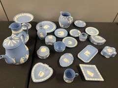 24 Piece Wedgwood Blue Jasperware Set