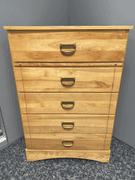 Five Drawer Hardwood Bureau