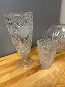 Four Crystal Vases
