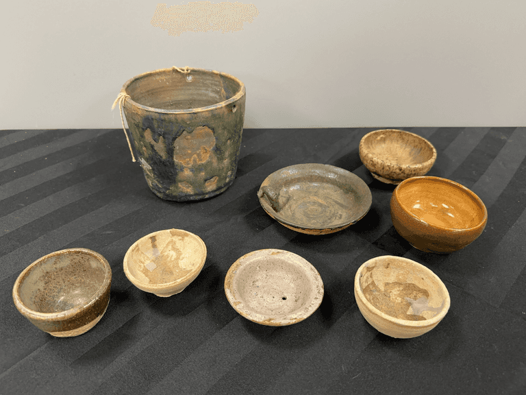 Variety of Ceramics attributed to Edward Sidney Allderdice (1957-1981)