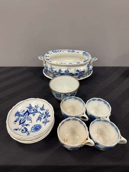 Assorted China Pieces by Meissen and others