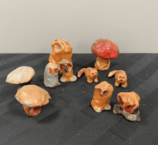 Ceramic Figures attributed to Edward Sidney Allderdice (1957-1981)