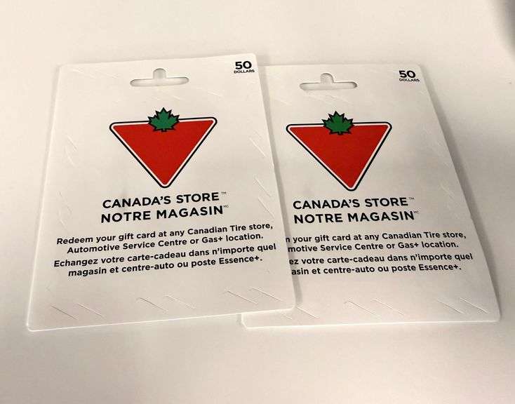 100.00 Canadian Tire Gift Card