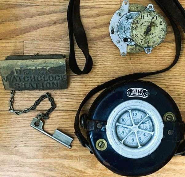 Detex Newman Watchclock Patrol System with Station, Key and Harding ...